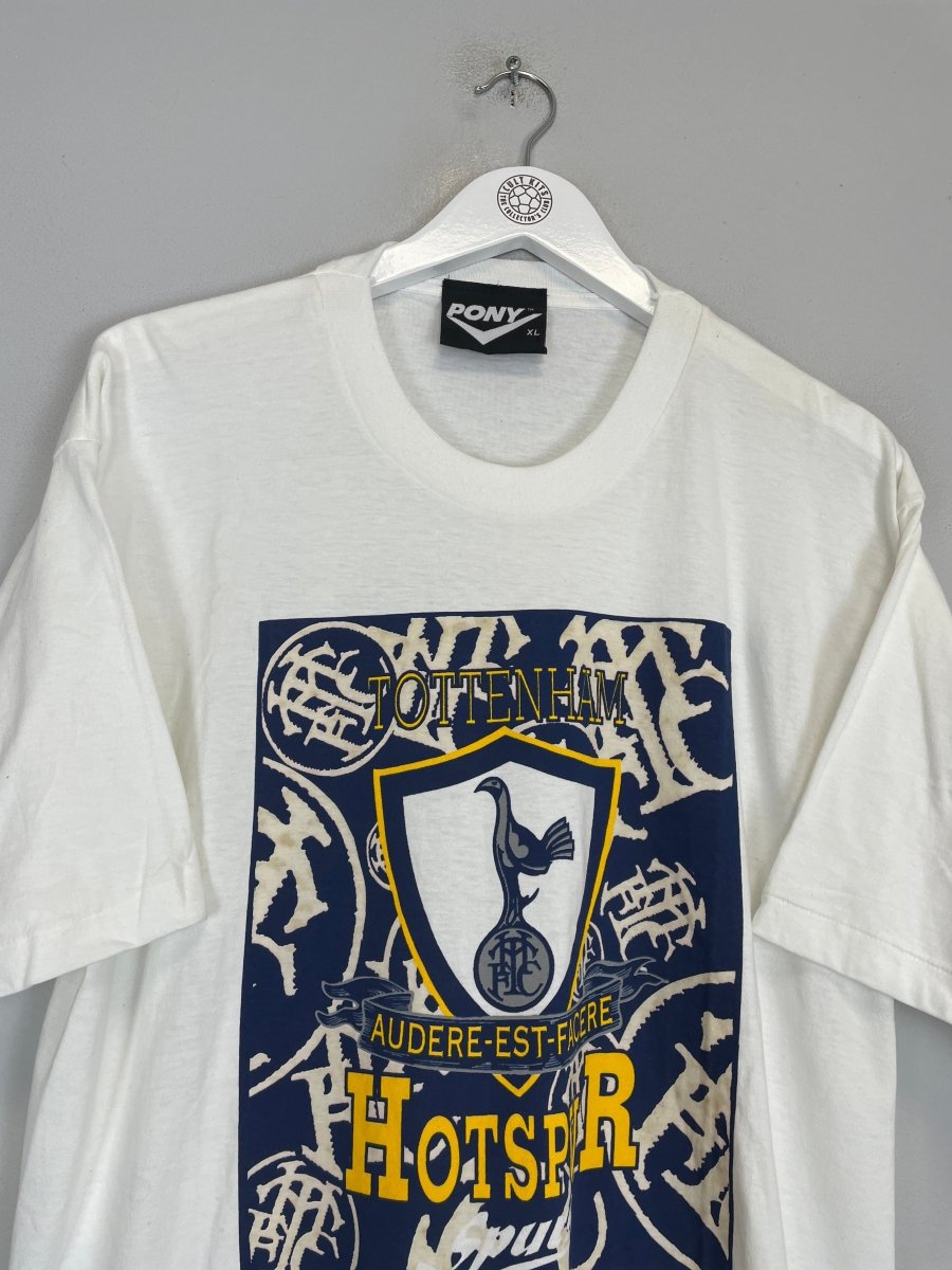 1997/99 TOTTENHAM GRAPHIC T - SHIRT (XL) PONY - Cult Kits - XL - Buy Vintage Football Shirts, Authentic Retro Football Shirts For Sale, Classic Football Shirts & Soccer Jersey