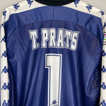 1997/98 REAL BETIS T.PRATZ #1 *PLAYER ISSUE* GK SHIRT (XL) KAPPA BLUE WHITE BACK
