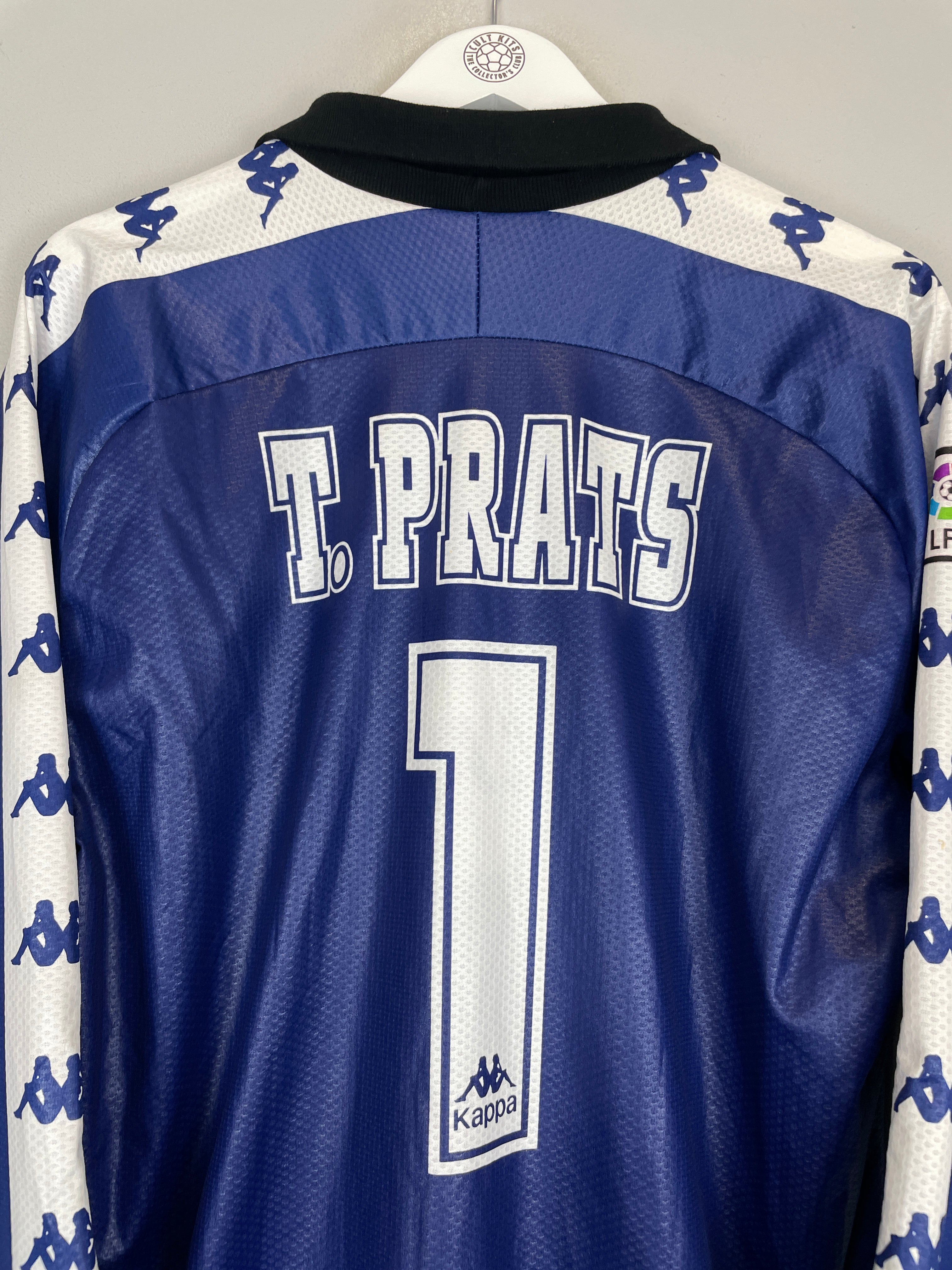 1997/98 REAL BETIS T.PRATZ #1 *PLAYER ISSUE* GK SHIRT (XL) KAPPA BLUE WHITE BACK