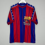 Shop 1998 BARCELONA X LOONEY TUNES SHIRT (L) OM, classic football shirts, vintage football shirts & retro soccer jerseys at Cult Kits