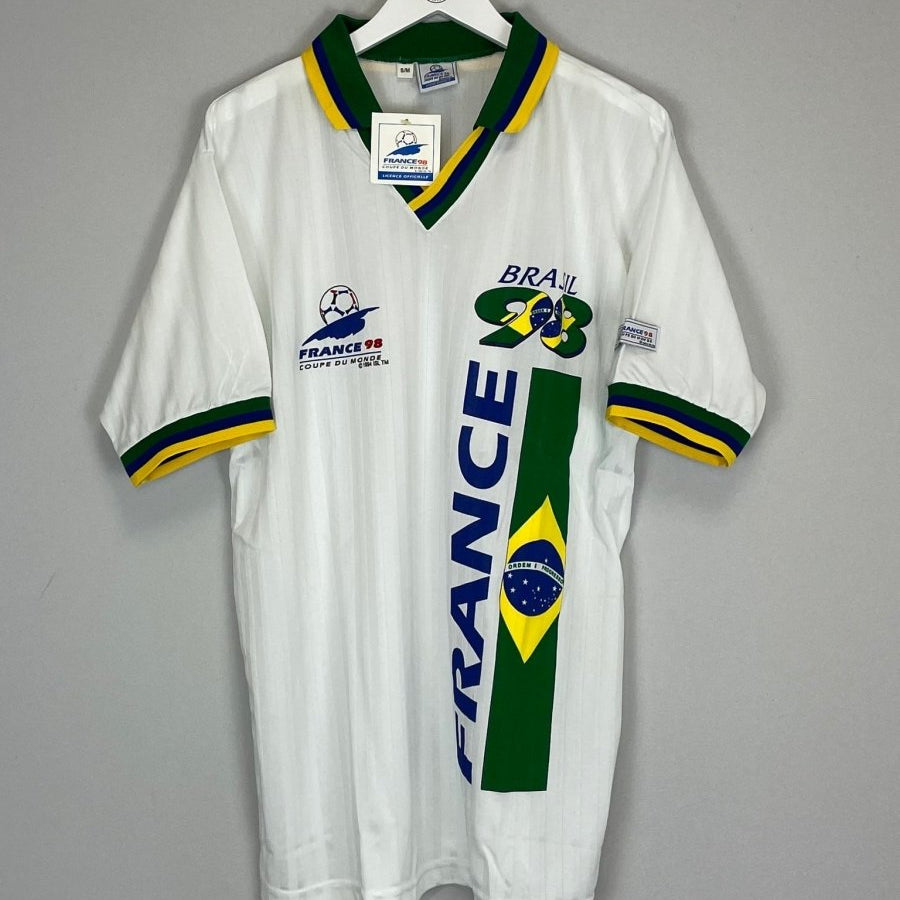 1998 BRAZIL FRANCE 98 *BNWT WORLD CUP T - SHIRT (S/M) OM - Cult Kits - S/M - Buy Vintage Football Shirts, Authentic Retro Football Shirts For Sale, Classic Football Shirts & Soccer Jersey