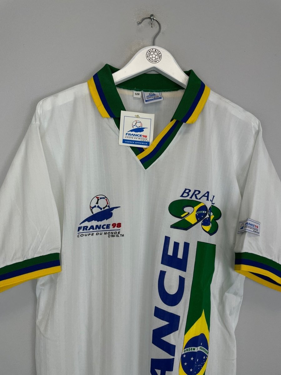 1998 BRAZIL FRANCE 98 *BNWT WORLD CUP T - SHIRT (S/M) OM - Cult Kits - S/M - Buy Vintage Football Shirts, Authentic Retro Football Shirts For Sale, Classic Football Shirts & Soccer Jersey