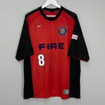 Shop 1998 CHICAGO FIRE STOITCHKOV #8 TRAINING SHIRT (XL) NIKE, classic football shirts, vintage football shirts & retro soccer jerseys at Cult Kits