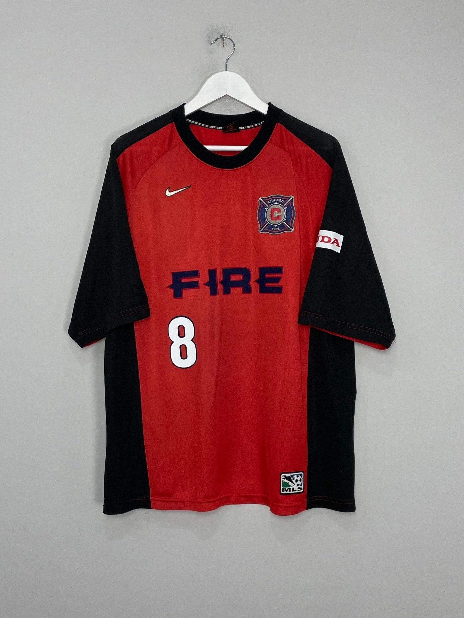 Shop 1998 CHICAGO FIRE STOITCHKOV #8 TRAINING SHIRT (XL) NIKE, classic football shirts, vintage football shirts & retro soccer jerseys at Cult Kits