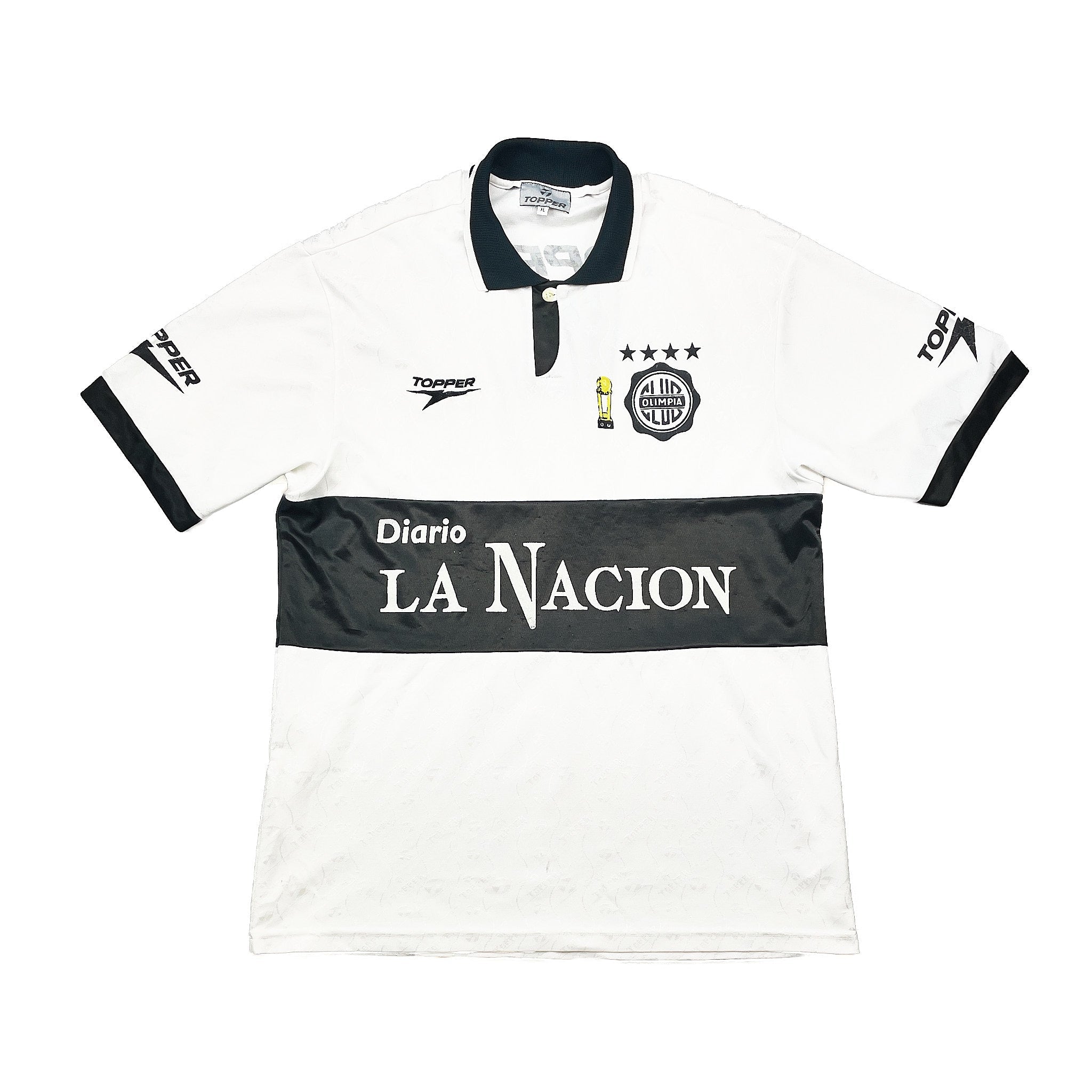 Buy 1998 Club Olimpia Home Shirt (XL) Topper ~ Free worldwide shipping available ~ Authentic Vintage Football Shirts from Cult Kits