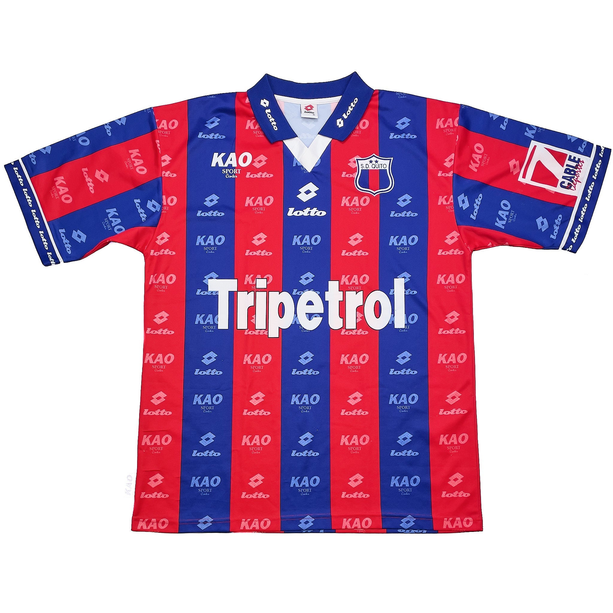 Buy 1998 Deportivo Quito Home Shirt (XL) Lotto ~ Free worldwide shipping ~ Authentic Vintage Football Shirts from Cult Kits