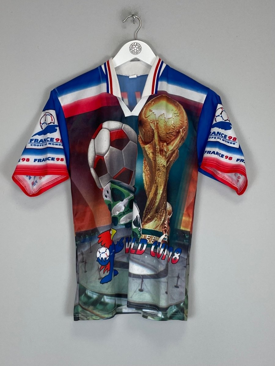 1998 FRANCE WORLD CUP BOOTLEG TEE (S) OM - Cult Kits - Small - Buy Vintage Football Shirts, Authentic Retro Football Shirts For Sale, Classic Football Shirts & Soccer Jersey