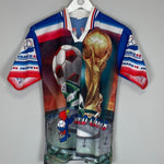 1998 FRANCE WORLD CUP BOOTLEG TEE (S) OM - Cult Kits - Small - Buy Vintage Football Shirts, Authentic Retro Football Shirts For Sale, Classic Football Shirts & Soccer Jersey