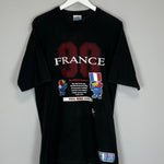 1998 FRANCE WORLD CUP T - SHIRT (M) OM - Cult Kits - Medium - Buy Vintage Football Shirts, Authentic Retro Football Shirts For Sale, Classic Football Shirts & Soccer Jersey