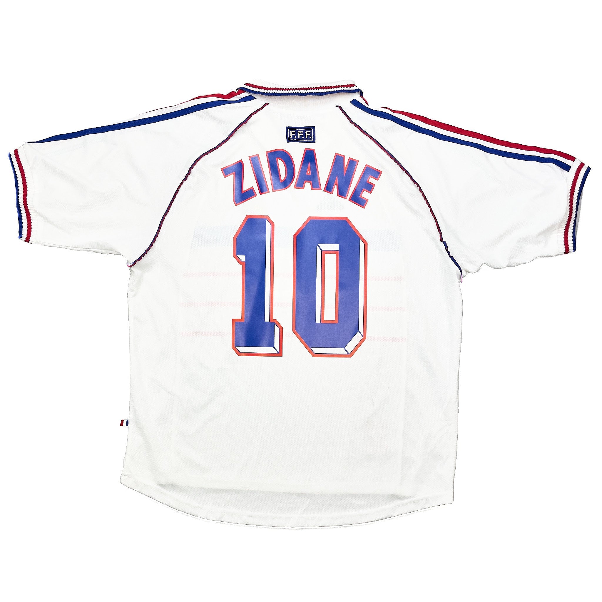 Buy 1998 France Zidane 10 Away Shirt (XL) Adidas ~ Free worldwide shipping ~ Authentic Vintage Football Shirts from Cult Kits