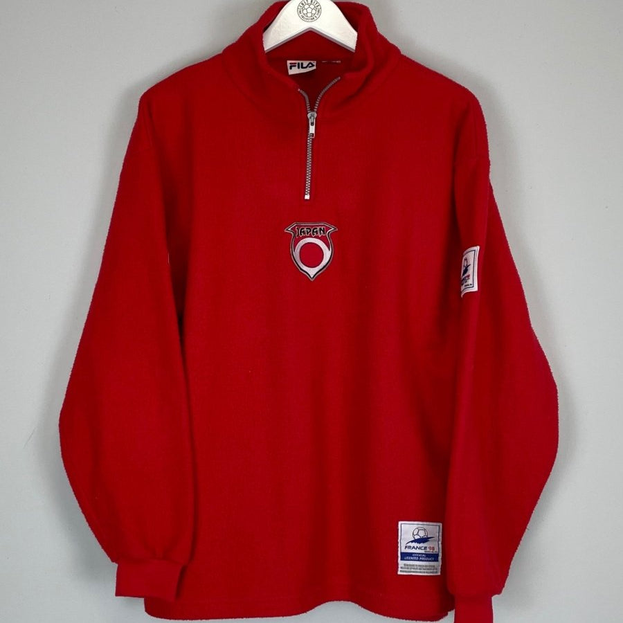 1998 JAPAN 1/4 ZIP FLEECE (L) FILA - Cult Kits - Large - Buy Vintage Football Shirts, Authentic Retro Football Shirts For Sale, Classic Football Shirts & Soccer Jersey
