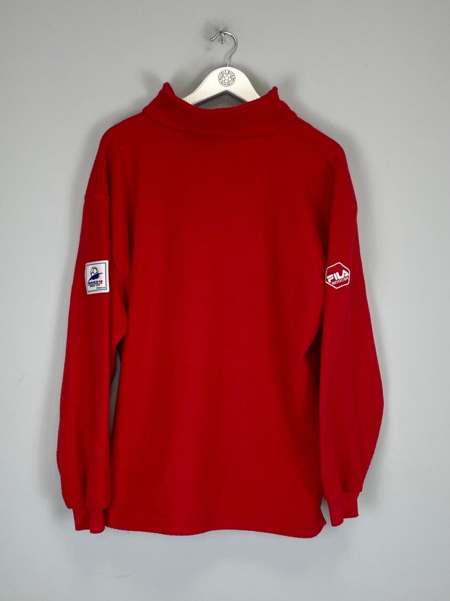 1998 JAPAN 1/4 ZIP FLEECE (L) FILA - Cult Kits - Large - Buy Vintage Football Shirts, Authentic Retro Football Shirts For Sale, Classic Football Shirts & Soccer Jersey