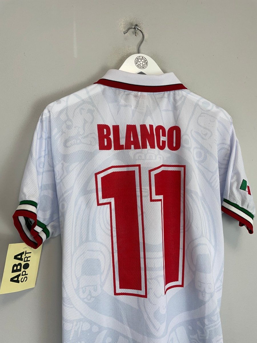 1998 Mexico Blanco 11 *Reissue* World Cup Edition Away (Multiple) ABA Sport - Cult Kits - Small - Buy Vintage Football Shirts, Authentic Retro Football Shirts For Sale, Classic Football Shirts & Soccer Jersey