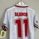 1998 Mexico Blanco 11 *Reissue* World Cup Edition Away (Multiple) ABA Sport - Cult Kits - Small - Buy Vintage Football Shirts, Authentic Retro Football Shirts For Sale, Classic Football Shirts & Soccer Jersey