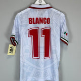 1998 Mexico Blanco 11 *Reissue* World Cup Edition Away (Multiple) ABA Sport - Cult Kits - Small - Buy Vintage Football Shirts, Authentic Retro Football Shirts For Sale, Classic Football Shirts & Soccer Jersey