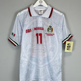 1998 Mexico Blanco 11 *Reissue* World Cup Edition Away (Multiple) ABA Sport - Cult Kits - Small - Buy Vintage Football Shirts, Authentic Retro Football Shirts For Sale, Classic Football Shirts & Soccer Jersey