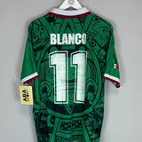 1998 Mexico Blanco 11 *Reissue* World Cup Edition Home (Multiple) ABA Sport - Cult Kits - Small - Buy Vintage Football Shirts, Authentic Retro Football Shirts For Sale, Classic Football Shirts & Soccer Jersey