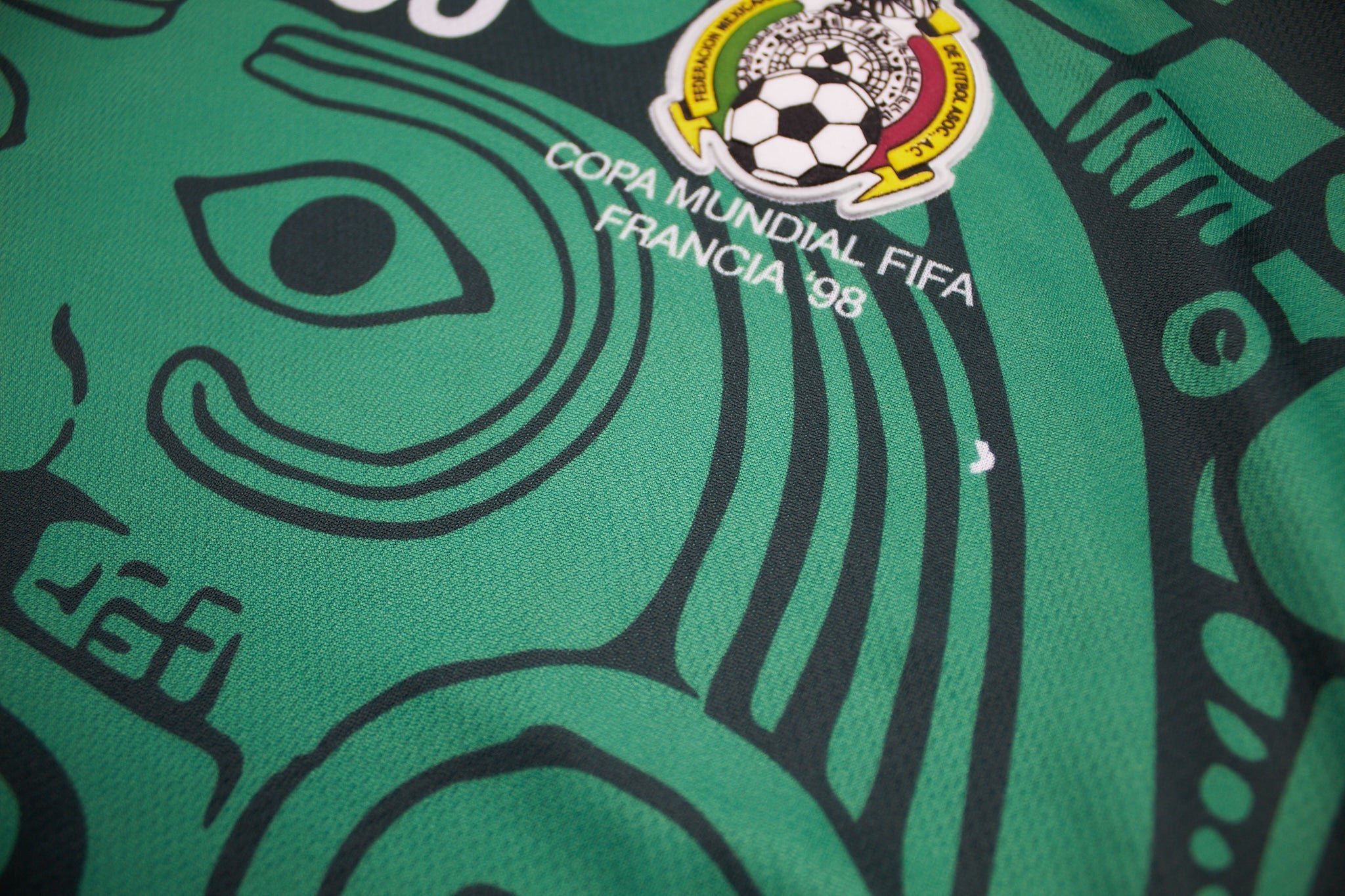 Buy 1998 Mexico *BNWT with Defects* Reissue World Cup Edition Away Shirt (M) ABA Sport ~ Free worldwide shipping ~ Authentic Vintage Football Shirts from Cult Kits