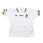 Buy 1998 Mexico *BNWT with Defects* Reissue World Cup Edition Away Shirt (XL) ABA Sport ~ Free worldwide shipping ~ Authentic Vintage Football Shirts from Cult Kits