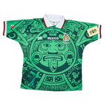 Buy 1998 Mexico *BNWT with Defects* Reissue World Cup Edition Home Shirt (L) ABA Sport ~ Free worldwide shipping ~ Authentic Vintage Football Shirts from Cult Kits