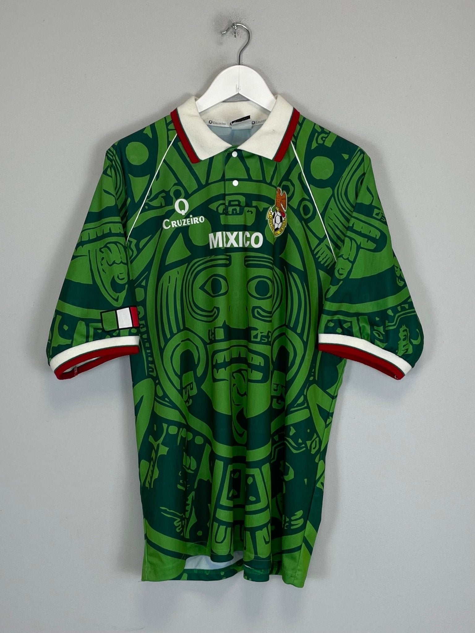 Shop 1998 MEXICO FAN SHIRT (L) CRUZEIRO, classic football shirts, vintage football shirts & retro soccer jerseys at Cult Kits