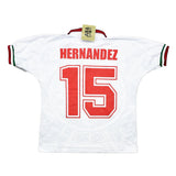 Buy 1998 Mexico Hernandez 15 *BNWT* Reissue World Cup Edition Away Shirt (L) ABA Sport ~ Free worldwide shipping ~ Authentic Vintage Football Shirts from Cult Kits
