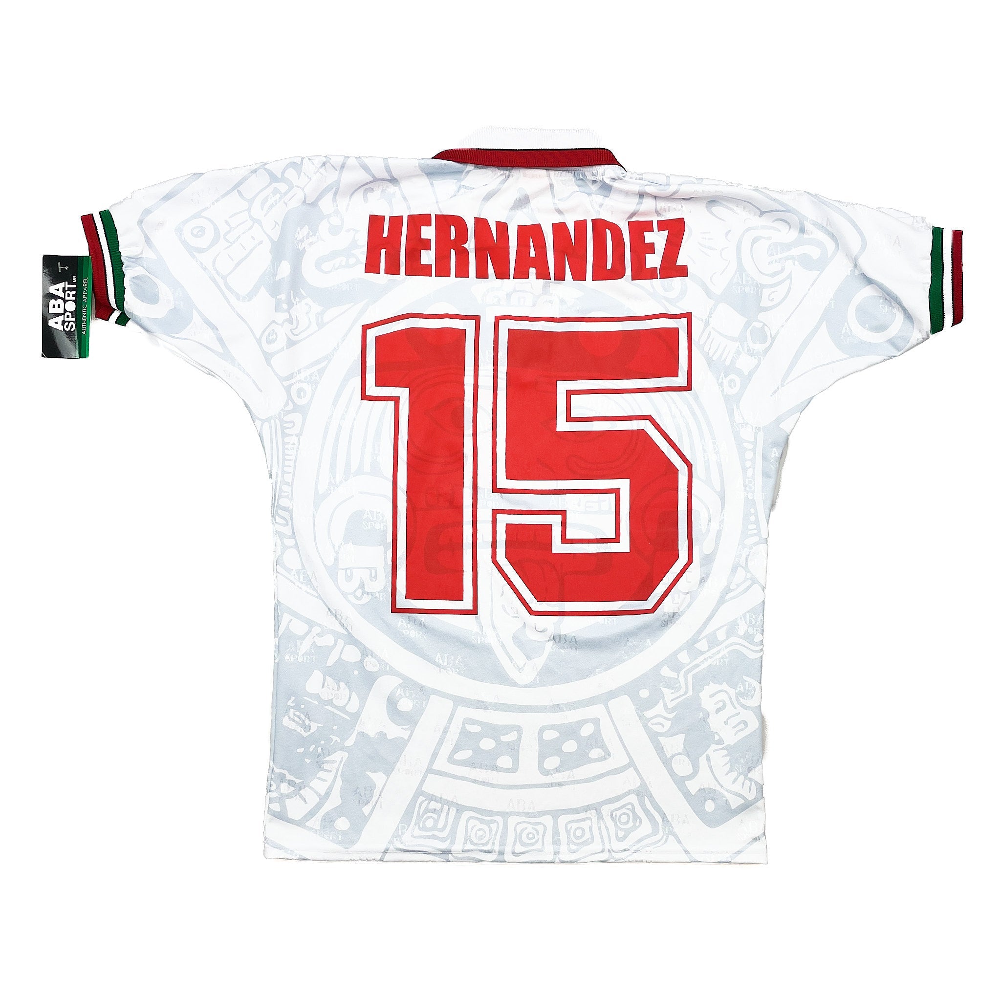 Buy 1998 Mexico Hernandez 15 *BNWT with Defects* Reissue Away Shirt (S) ABA Sport ~ Free worldwide shipping ~ Authentic Vintage Football Shirts from Cult Kits