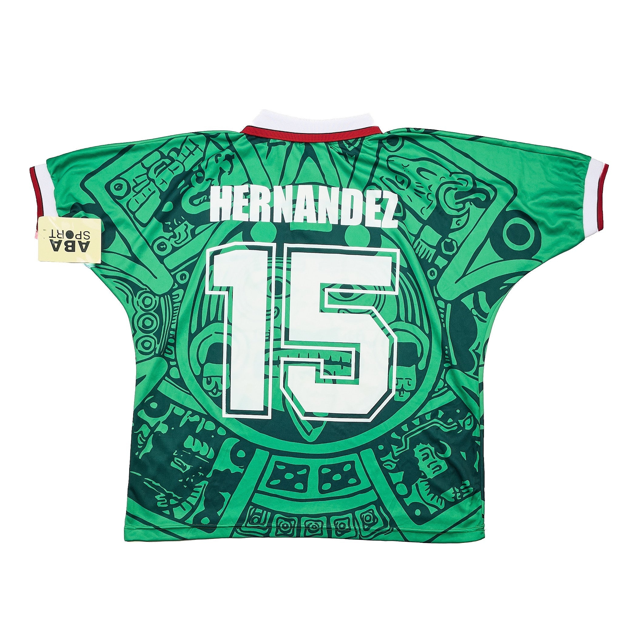 Buy 1998 Mexico Hernandez 15 *BNWT with Defects* Reissue World Cup Edition Home Shirt (L) ABA Sport ~ Free worldwide shipping ~ Authentic Vintage Football Shirts from Cult Kits