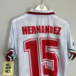 1998 Mexico Hernandez 15 *Reissue* World Cup Edition Away (Multiple) ABA Sport - Cult Kits - Small - Buy Vintage Football Shirts, Authentic Retro Football Shirts For Sale, Classic Football Shirts & Soccer Jersey