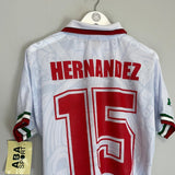 1998 Mexico Hernandez 15 *Reissue* World Cup Edition Away (Multiple) ABA Sport - Cult Kits - Small - Buy Vintage Football Shirts, Authentic Retro Football Shirts For Sale, Classic Football Shirts & Soccer Jersey