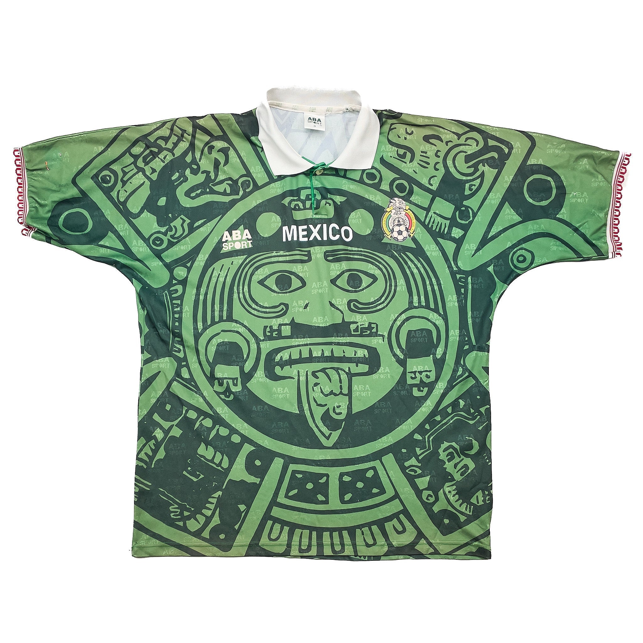 Buy 1998 Mexico Home Shirt (L) ABA Sport ~ Free worldwide shipping available ~ Authentic Vintage Football Shirts from Cult Kits