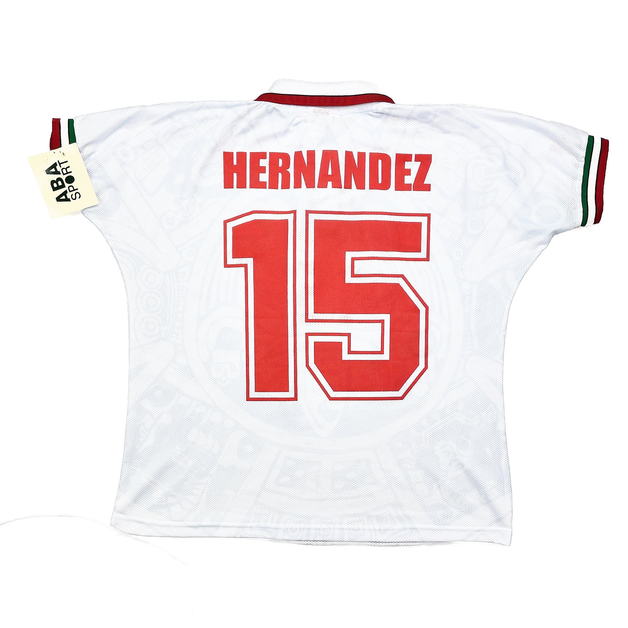 Buy 1998 Mexico L.Hernandez 15 *Reissue* BNWT World Cup Edition Away Shirt (XL) ABA Sport ~ Free worldwide shipping ~ Authentic Vintage Football Shirts from Cult Kits