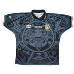 Buy 1998 Mexico *Reissue with Defects* World Cup Edition Black (L) ABA Sport ~ Free worldwide shipping available ~ Authentic Vintage Football Shirts from Cult Kits