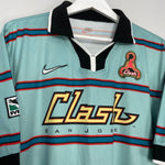 Shop 1998 SAN JOSE CLASH THIRD SHIRT (M) NIKE, classic football shirts, vintage football shirts & retro soccer jerseys at Cult Kits