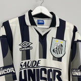 Shop 1998 SANTOS AWAY SHIRT (L) UMBRO, classic football shirts, vintage football shirts & retro soccer jerseys at Cult Kits