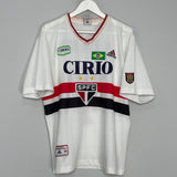 Shop 1998 SAO PAULO #10 HOME SHIRT (M) ADIDAS, classic football shirts, vintage football shirts & retro soccer jerseys at Cult Kits