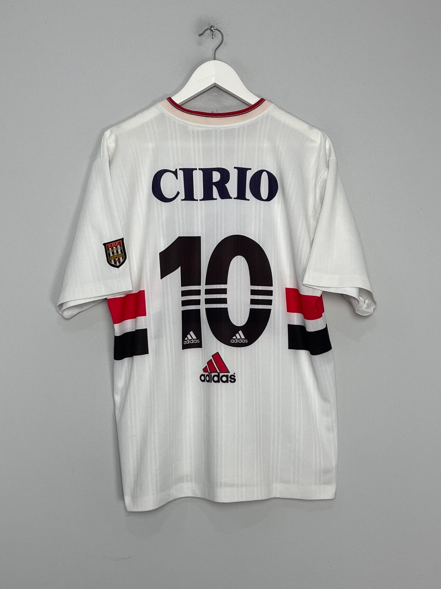 Shop 1998 SAO PAULO #10 HOME SHIRT (M) ADIDAS, classic football shirts, vintage football shirts & retro soccer jerseys at Cult Kits