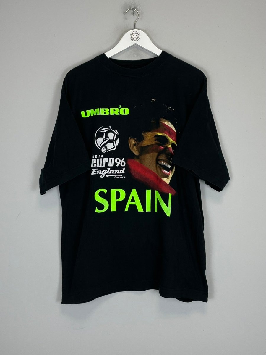 1998 SPAIN FRANCE WORLD CUP T - SHIRT (XL) UMBRO - Cult Kits - XL - Buy Vintage Football Shirts, Authentic Retro Football Shirts For Sale, Classic Football Shirts & Soccer Jersey