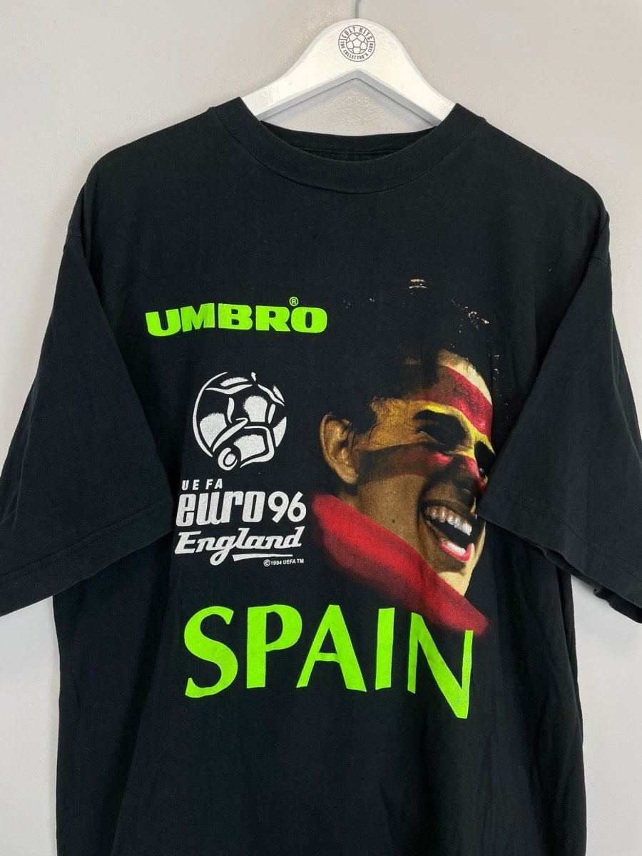 1998 SPAIN FRANCE WORLD CUP T - SHIRT (XL) UMBRO - Cult Kits - XL - Buy Vintage Football Shirts, Authentic Retro Football Shirts For Sale, Classic Football Shirts & Soccer Jersey