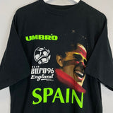 1998 SPAIN FRANCE WORLD CUP T - SHIRT (XL) UMBRO - Cult Kits - XL - Buy Vintage Football Shirts, Authentic Retro Football Shirts For Sale, Classic Football Shirts & Soccer Jersey