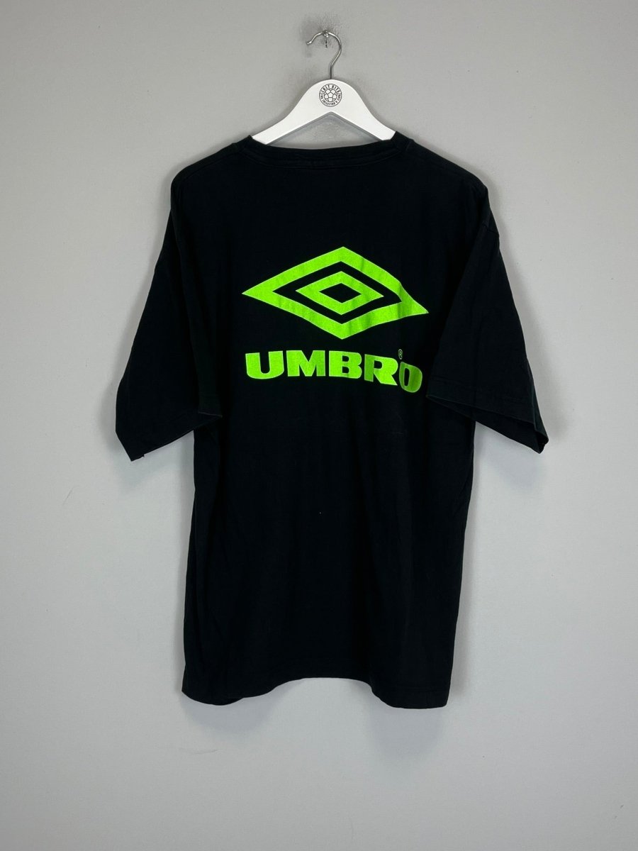 1998 SPAIN FRANCE WORLD CUP T - SHIRT (XL) UMBRO - Cult Kits - XL - Buy Vintage Football Shirts, Authentic Retro Football Shirts For Sale, Classic Football Shirts & Soccer Jersey