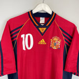 Shop 1998 SPAIN RAUL #10 HOME SHIRT (M) ADIDAS, classic football shirts, vintage football shirts & retro soccer jerseys at Cult Kits