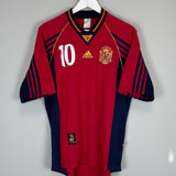 Shop 1998 SPAIN RAUL #10 HOME SHIRT (M) ADIDAS, classic football shirts, vintage football shirts & retro soccer jerseys at Cult Kits