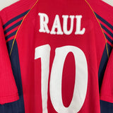 Shop 1998 SPAIN RAUL #10 HOME SHIRT (M) ADIDAS, classic football shirts, vintage football shirts & retro soccer jerseys at Cult Kits
