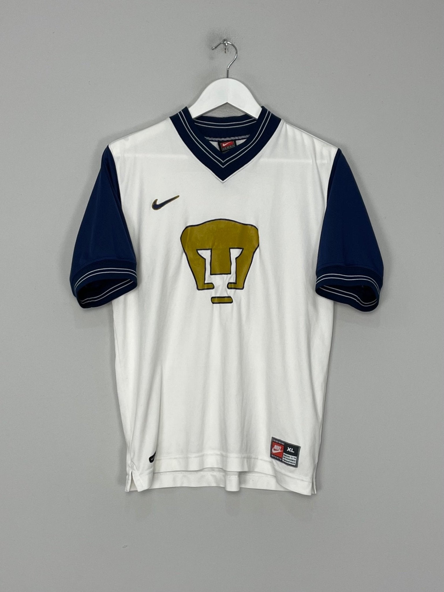 Shop 1998 UNAM PUMAS HOME SHIRT (XL.KIDS) NIKE, classic football shirts, vintage football shirts & retro soccer jerseys at Cult Kits