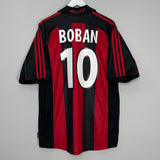 Shop 1998/00 AC MILAN BOBAN #10 HOME SHIRT (XL) ADIDAS, classic football shirts, vintage football shirts & retro soccer jerseys at Cult Kits