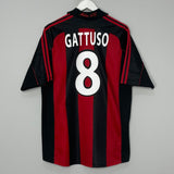 Shop 1998/00 AC MILAN GATTUSO #8 HOME SHIRT (L) ADIDAS, classic football shirts, vintage football shirts & retro soccer jerseys at Cult Kits