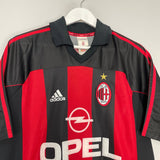 Shop 1998/00 AC MILAN GATTUSO #8 HOME SHIRT (L) ADIDAS, classic football shirts, vintage football shirts & retro soccer jerseys at Cult Kits