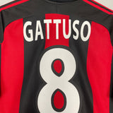 Shop 1998/00 AC MILAN GATTUSO #8 HOME SHIRT (L) ADIDAS, classic football shirts, vintage football shirts & retro soccer jerseys at Cult Kits