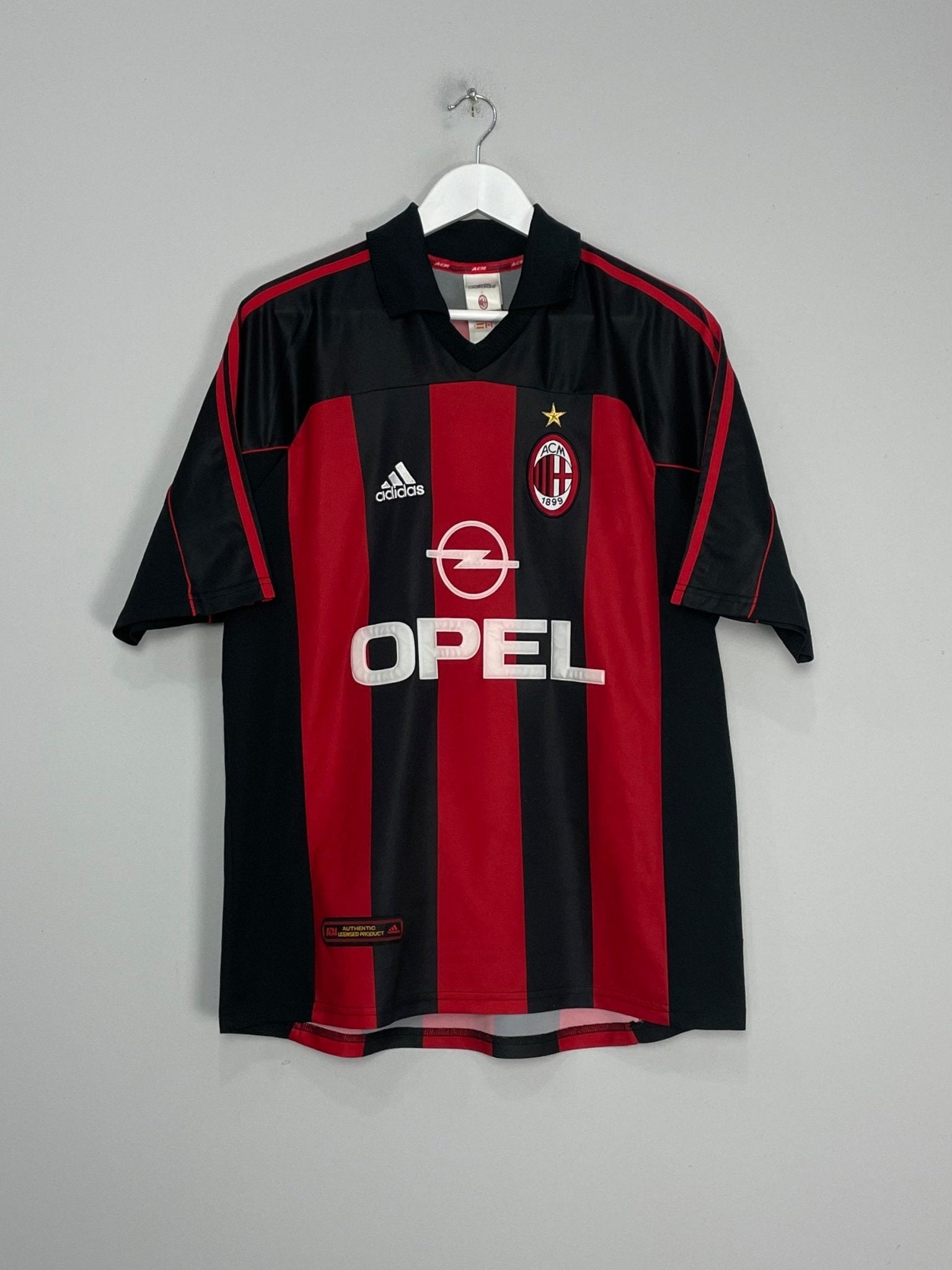 Shop 1998/00 AC MILAN GATTUSO #8 HOME SHIRT (L) ADIDAS, classic football shirts, vintage football shirts & retro soccer jerseys at Cult Kits